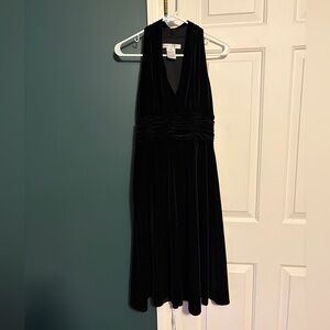 Evan Picone Black Backless Dress